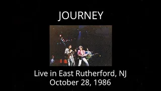 Journey - Live in East Rutherford, NJ (Live 10/28/86) Raised on Radio Tour '86