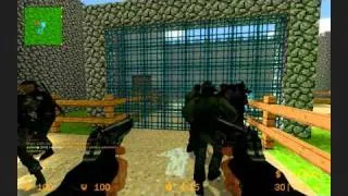 CS:S Zombie Escape - Minecraft Map Gameplay