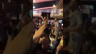 RANGERS FANS IN SPAIN SING SONG