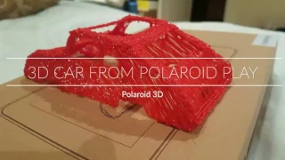 3D car from the Polaroid Play 3D pen