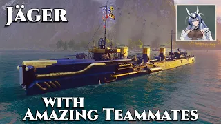 World of Warships: Jäger with Amazing Teammates