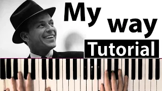 Como tocar "My way"(Frank Sinatra) - Piano tutorial y partitura