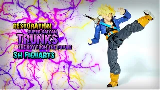 Reparación de piernas de Trunks The boy from the Future SH Figuarts