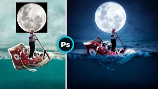 Кед под луной / Photoshop tutorials