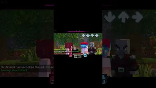 FNF: MOBMOD // BF, GF and Vindicators // Minecraft mod #shorts #short