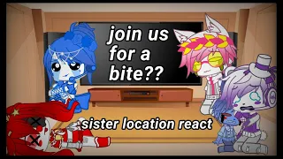 sister location react to join us for a bite but it's terrible °•gacha club•°