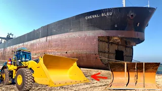 How Ships Breakers Break Up ships and Make a new Bucket From High strength Sheet