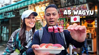 Must Try Japanese Street Food 🇯🇵 (Tsukiji Fish Market)