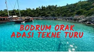 BODRUM ORAK ADASI TEKNE TURUNA KATILDIM!-CENNET GİBİ BİR KOY BULDUK!