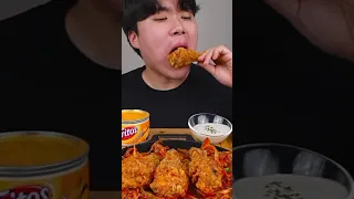 ASMR MUKBANG | Fried Chicken, cheese stick, black bean noodles, Korean Food eating!#food #eatingshow