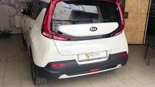 Сигнализация Pandect c автозапуском на Kia Soul