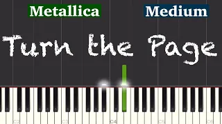 Metallica - Turn The Page Piano Tutorial | Medium