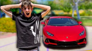 Surprising FaZe Rug with a NEW Lamborghini!*crazy reaction*