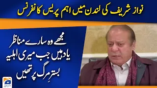 Nawaz Sharif's important press conference in London | Geo News