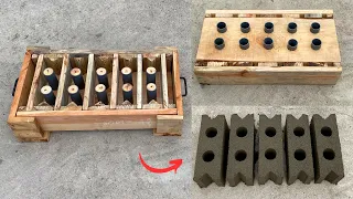 Instructions on how to make molds for many cement bricks at the same time part 2