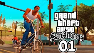 تختيم لعبة جي تي اي سان اندرياس|GTA San Andreas الحلقة 01 المهمة البداية HD