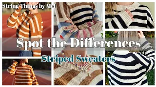 Comparing similar patterns: Stripes #siblingsweatermysize #stripehypesweater #spiritweekstripes