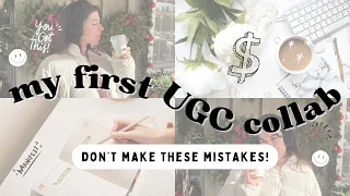 My first paid UGC collab (avoid this when signing brand deals)