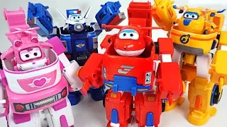 Go Super Wings robot suit Jett, Dizzy, Donnie, Paul appeared!! - DuDuPopTOY