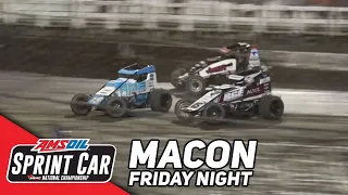 HIGHLIGHTS: USAC AMSOIL National Sprint Cars | Macon Speedway | Top Gun Night #1 | July 7, 2023