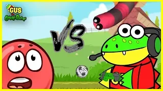 Redball 4 Vs. Slither.io Let's Play with Gus the Gummy Gator !