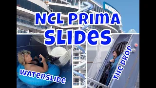 The Drop and Wave Waterslide on NCL Prima cruise ship