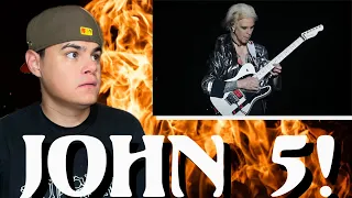 JOHN 5 Epic Guitar Solo! | First ever solo with Motley Crue live! (REACTION)