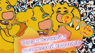 Оранжевая корова Беда с башкой RYTP/ПУП 1