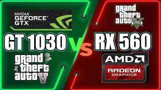 GT 1030 vs RX 560 | Grand theft auto 5 Benchmark