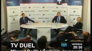 TV DUEL DODIK - JOVANOVIC (promotivni trejler)