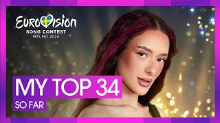 Eurovision 2024 | My Top 34 (so far) | New: 🇮🇱 | Eurovision Frankie