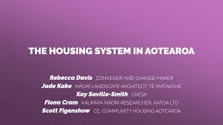 The Housing System in Aotearoa | VisionWeek 2020