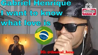 AFRICAN REACTS TO I Want to Know What Love Is - Gabriel Henrique (Cover Mariah Carey)