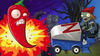 РАСТЕНИЯ против ЗОМБИ или PLANTS vs ZOMBIES. Серия 13: Зомби машина и Бешенный перец