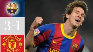 Barcelona   Manchester United 2011 Champiosn league final Full Highlights