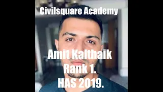 Exam Strategy | Amit Kalthaik | Rank 1, HAS | Himachal Pradesh