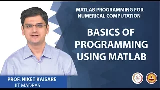 Basics of Programming using MATLAB