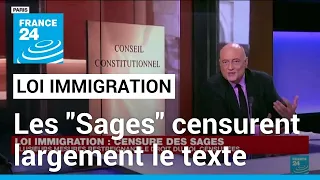 Loi immigration : le Conseil constitutionnel censure largement le texte • FRANCE 24