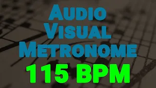 115 BPM Audio-Visual Metronome/Click Track