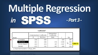 Multiple Regression in SPSS - R Square; P-Value; ANOVA F; Beta (Part 3 of 3)