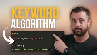 Use THIS Algorithm To Find KEYWORDS in Text - A Short Python Project