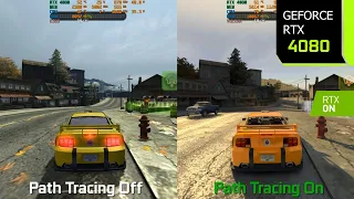 NFS Most Wanted Path Tracing with RTX Remix On vs Off - Graphics/Performance Comparison | RTX 4080