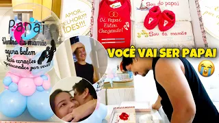 REVELANDO A GRAVIDEZ AO PAPAI ❤️ SURPRESA PARA O MARIDO🤰🏻😭 PARABÉNS !!! VOCÊ VAI SER PAPAI