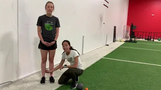 Heel raise with ball squeeze