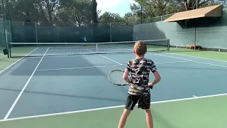 Practice  U.S. #1 U12 tennis player | Elliott Awomoyi | UTR 8.92