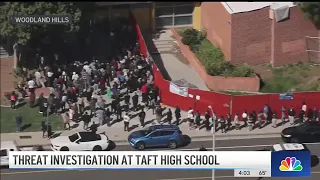 Threat investigation at Taft High School in Woodland Hills