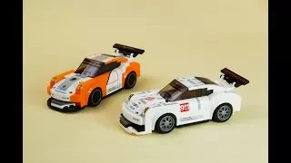 Lego Speed Champions 75912 Porsche 911 GT Finish Line - Stop-Motion Build