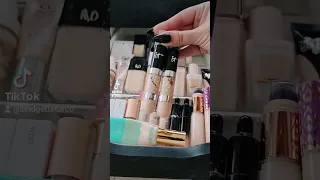 Foundation & Concealer Declutter!!!! #makeup #declutter #beauty