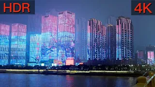 Ночной вид на город Чанша шокирует, здесь он выглядит как научно-фантастический фильм.