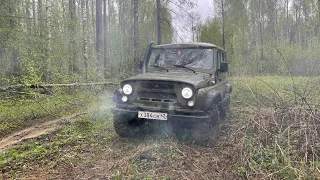 Майский offroad. Воды еще больше. Света за рулем моего УАЗа.